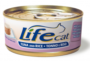 LIFE CAT TUNA, RICE & SALMON - konservi kaķiem 6 x 170g